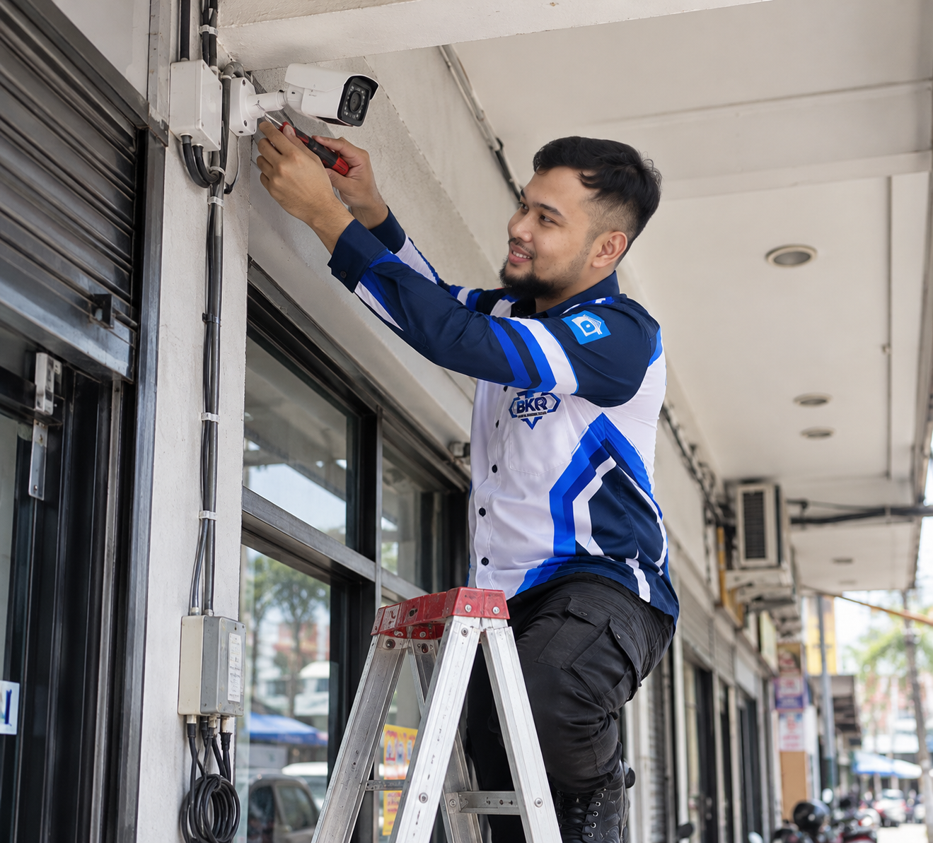 Dokumentasi pemasangan CCTV outdoor